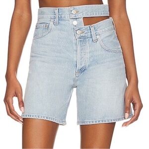 NEW Agolde Broken Waistband Shorts in Attempt Size 30